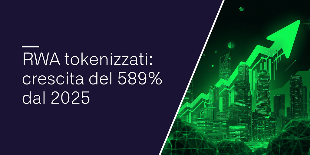 RWA tokenizzati: crescita del 589% dal 2025