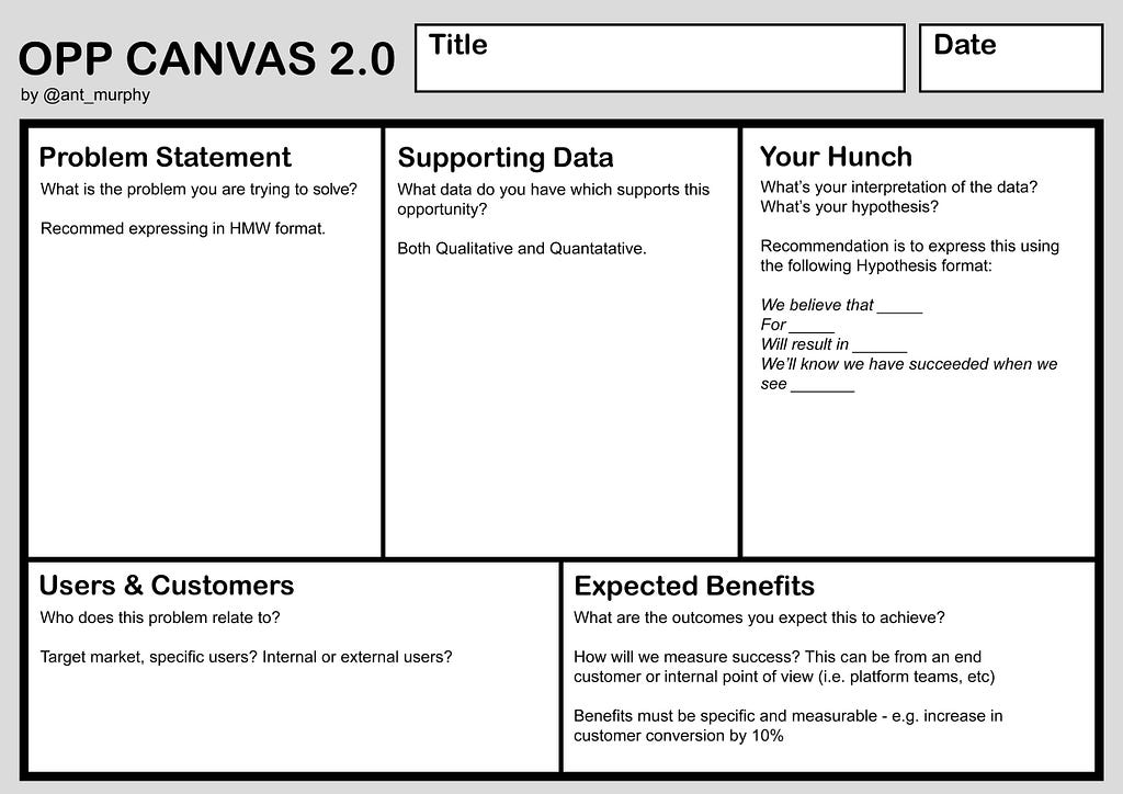 Opportunity Canvas 2 0 LaptrinhX