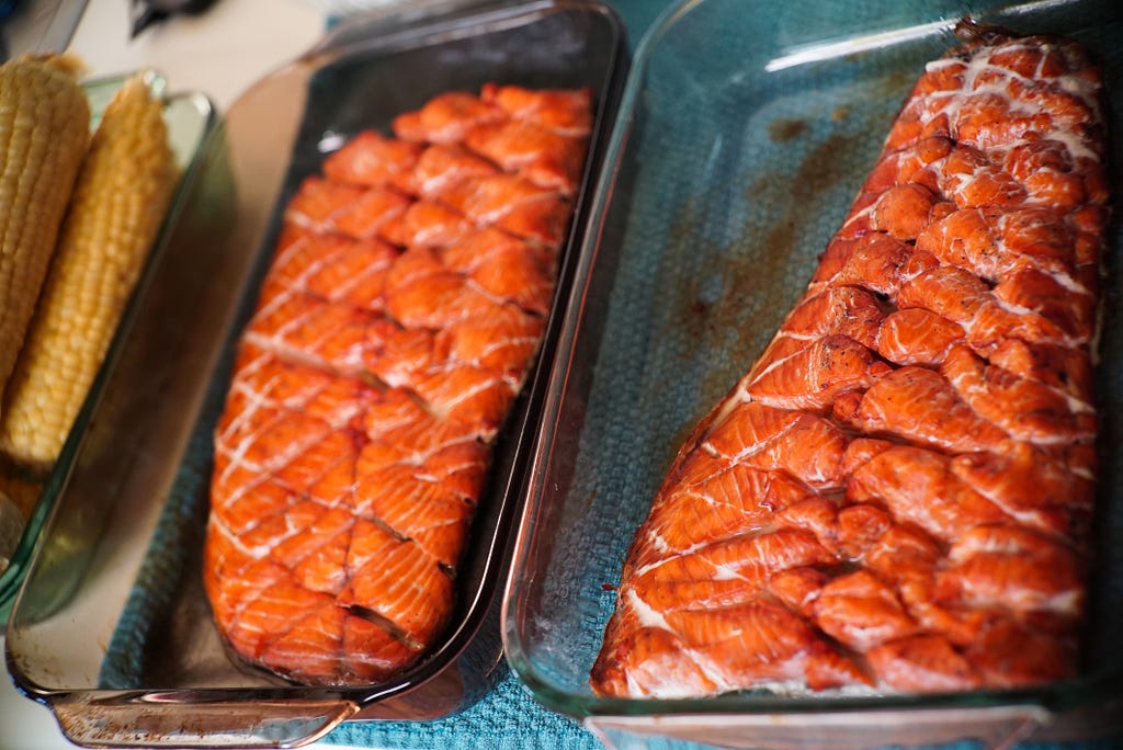 baked salmon fillets