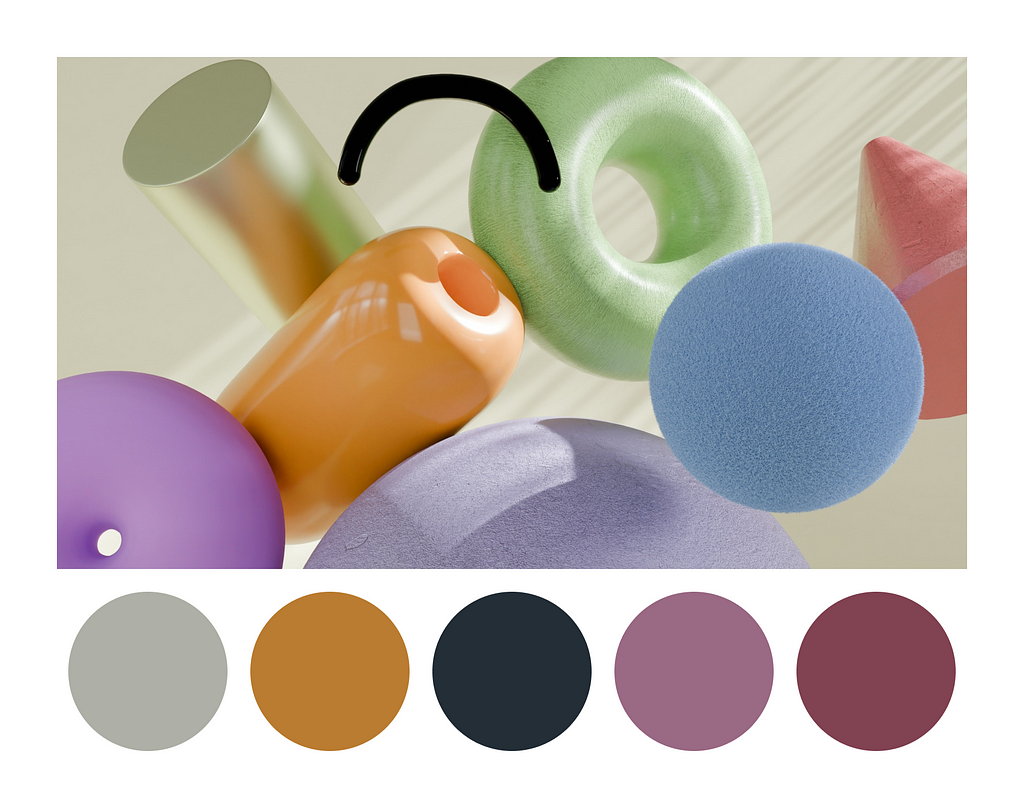 Color palette extracted from an image using Image Palette plugin