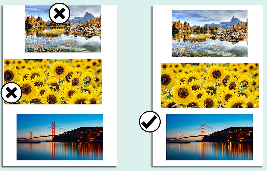 Scanning tips: Keep margin around the photos