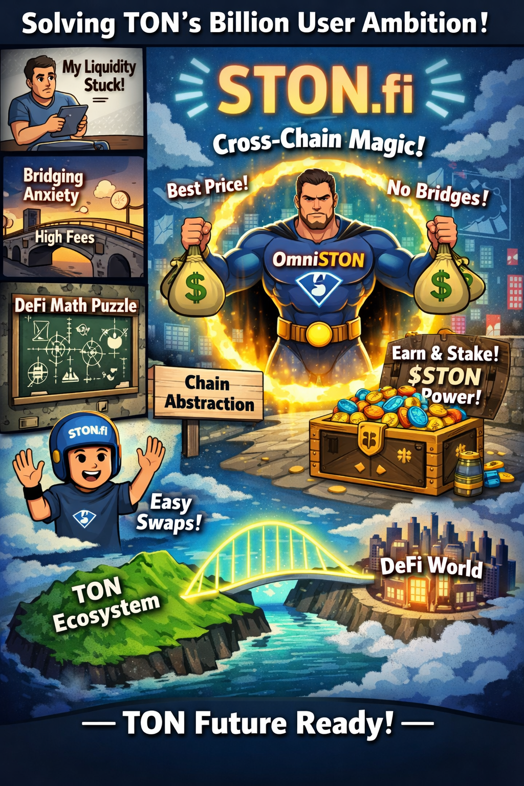 Yes, The Abstraction Layer; Why STON.fi is the Secret Weapon for TON’s Billion user ambition?.