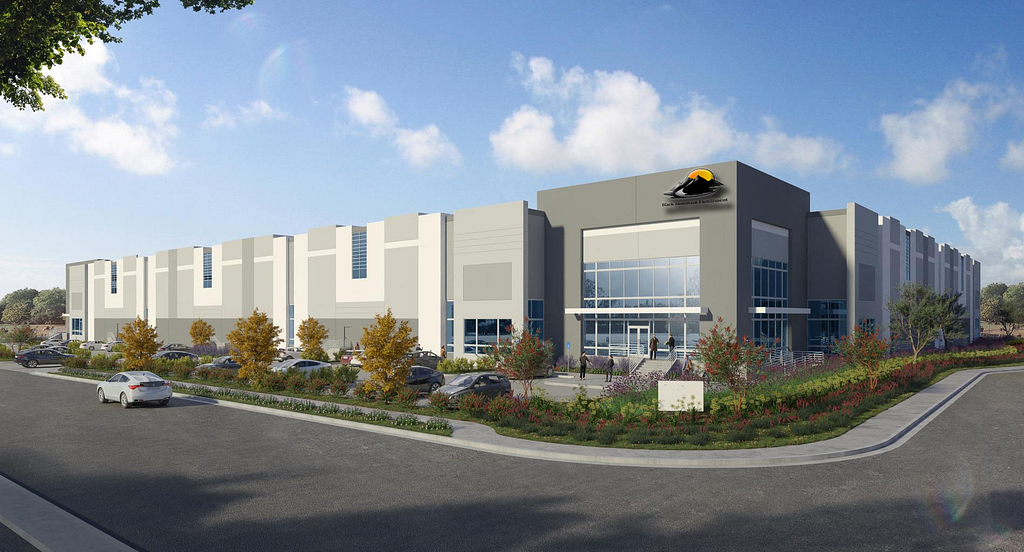 Concept design of a new warehouse in Las Vegas Black Mountain Fulfillment