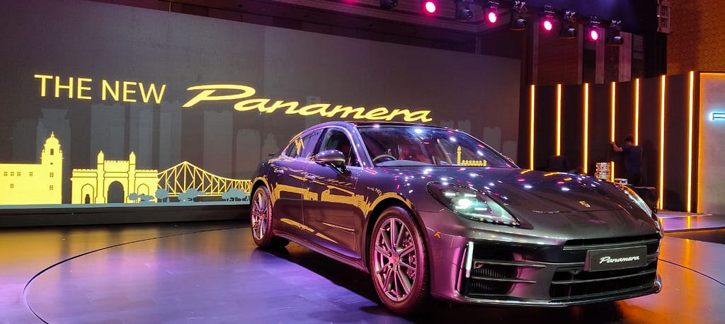 The all new Porsche Panamera shown for the first time to public at the All India Launch at ITC Roya, Kolkata.