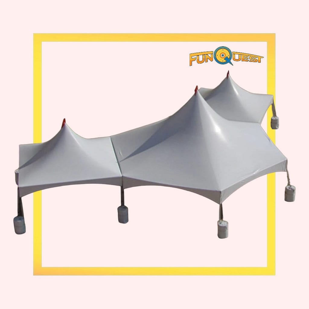 Pinnacle High Peak Cross Cable tents are designed with a high peak tube supported by cross cables extending from each corner tube, maximizing the usable space underneath while at the&nbsp;same time eliminating the need for interior frames or support poles.