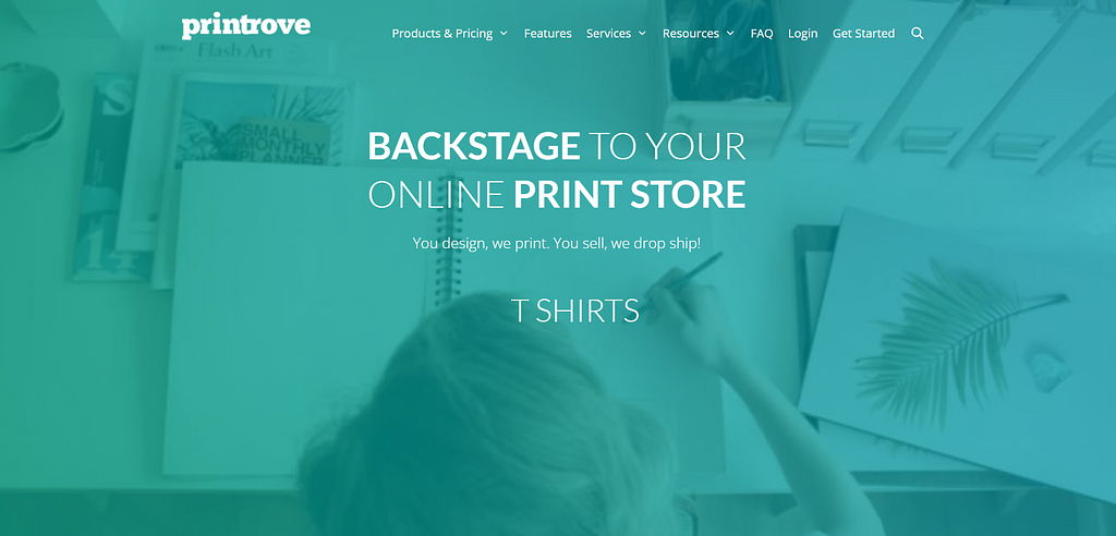 Printrove print on-demand site in India