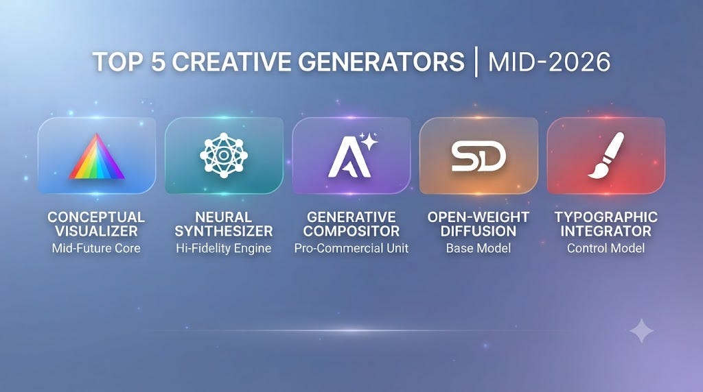 Top 5 AI Image Generators of Mid-2026 Worth Trying