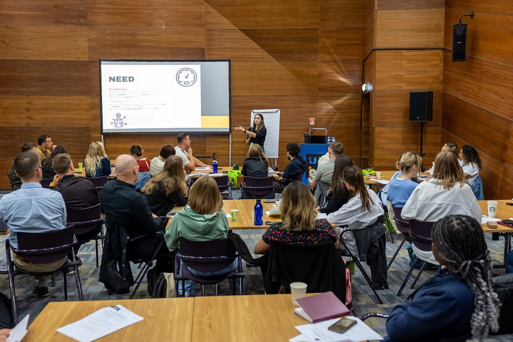 Danielle Green presenting at the workshop.