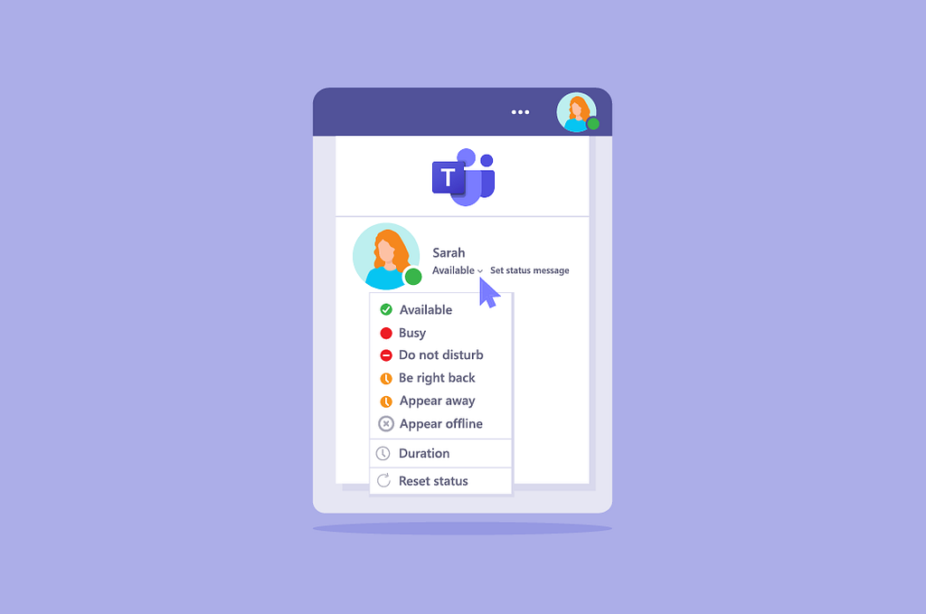 Microsoft Teams presence status