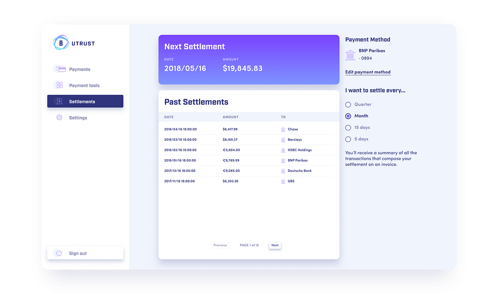 Utrust — product update (april 19, 2018) Utrust — product update (april 19, 2018)