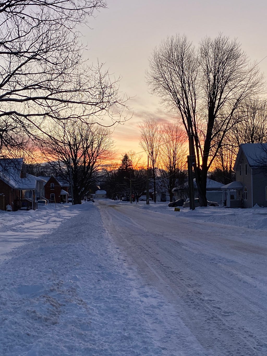Canadian Sunset. Circa Jan 2023