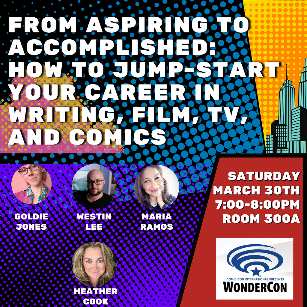 Social graphic for WonderCon panel