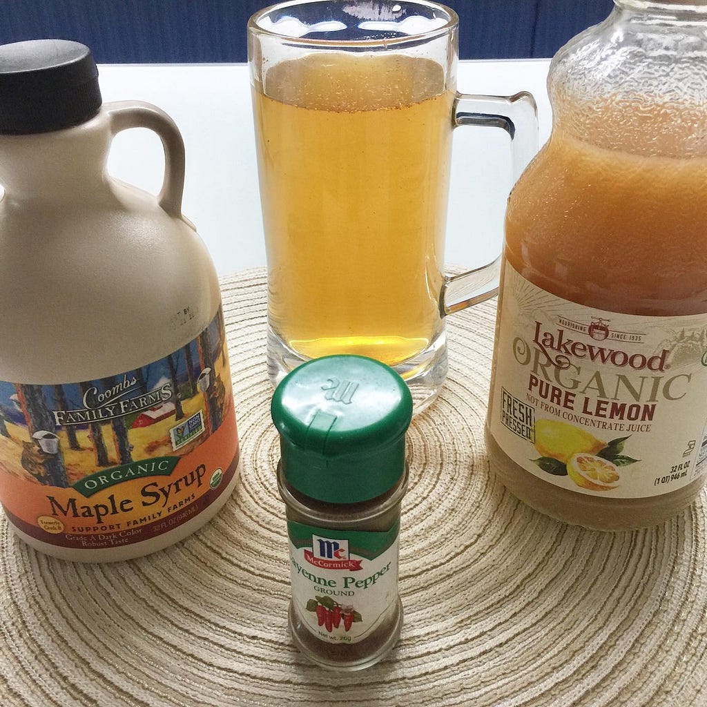 Master Cleanse lemonade diet ingredients