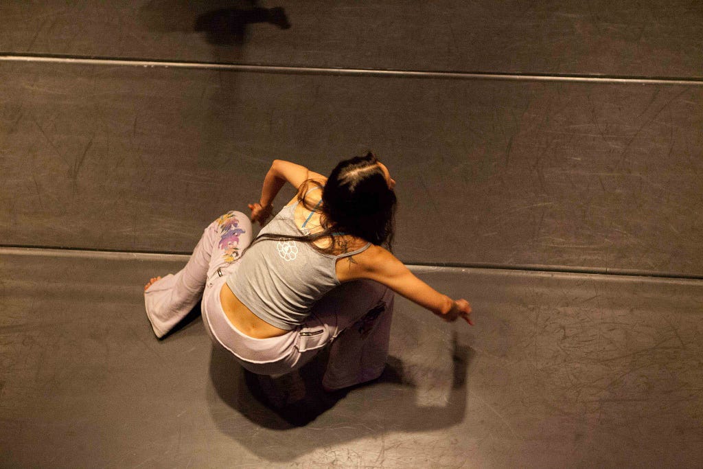 Satoko Horie in Tanzmoto Contemporary Dance Movement Workshop