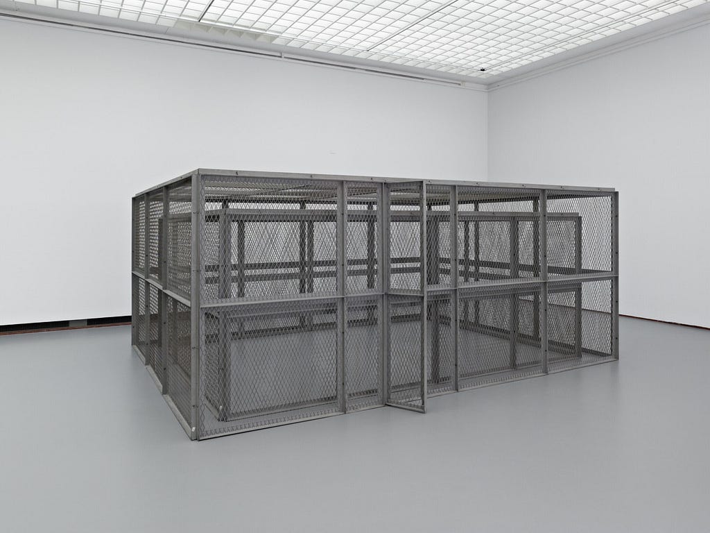 Bruce Nauman Double steel cage