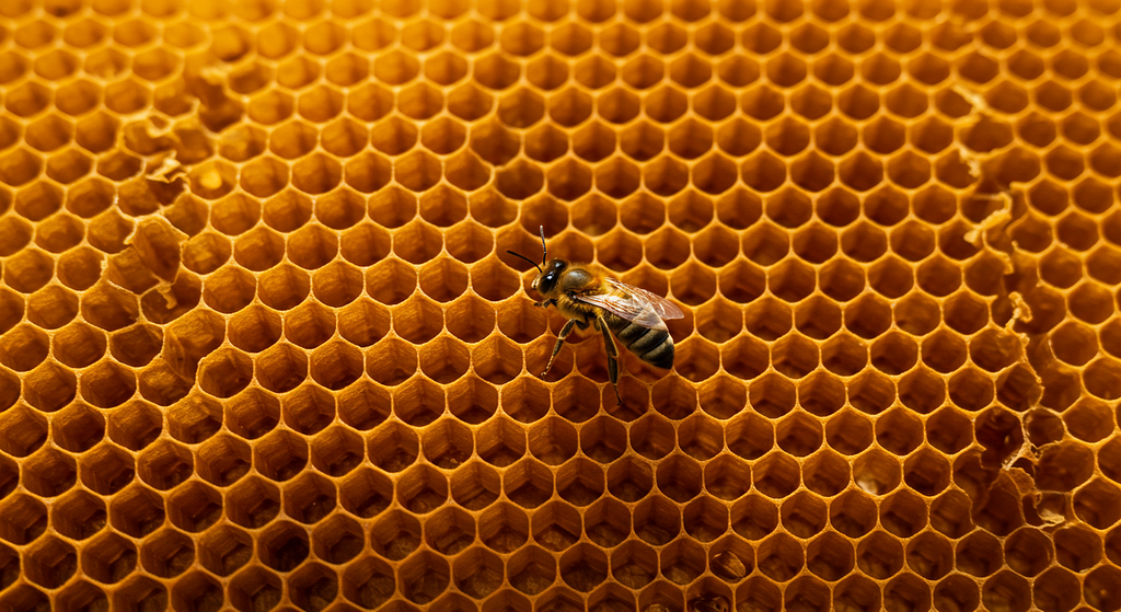 A beehive as a metaphor for Micro Frontends: Several small units forming a larger one.