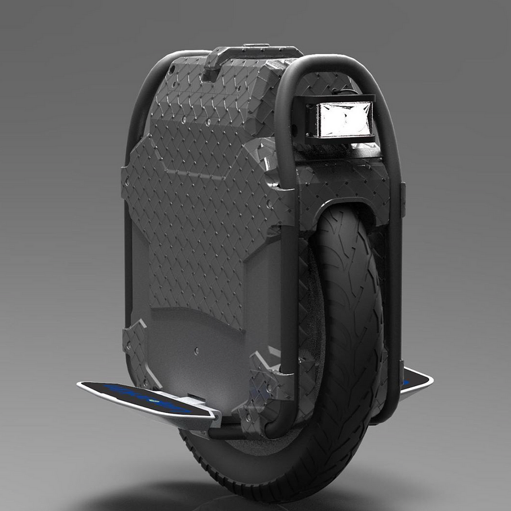 A render of the Veteran Sherman electric unicycle.