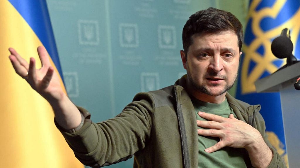 Ukrainian President Volodymyr Zelensky