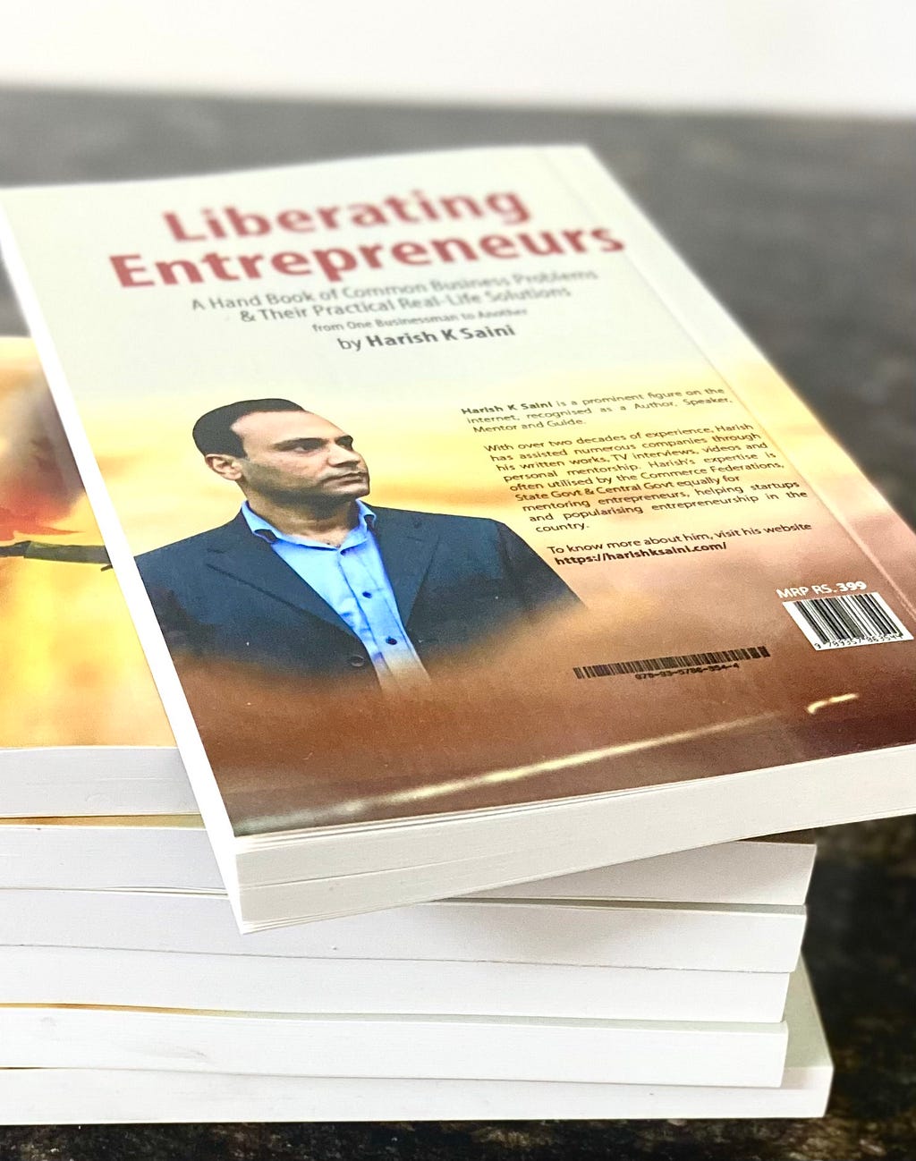 Liberating Entrepreneurs, a book written by Harish K Saini