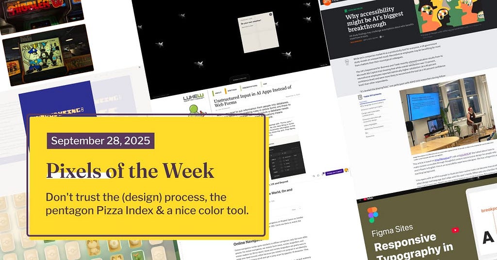 Pixels of the Week — September 28, 2025 Cheese font chaos, a Pokemon memory game & some arcade art nostalgia