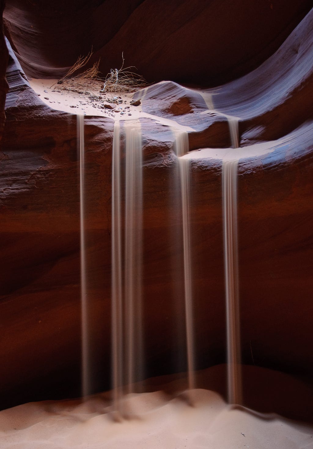 Sand Waterfall in Antelope Canyon-Photo by Alan Huett
