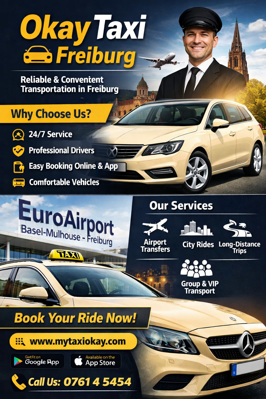 Okay Taxi Freiburg: Reliable and Convenient Transportation in the City
