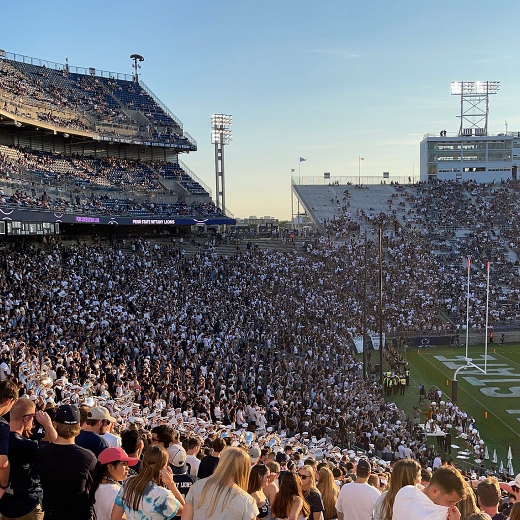 Penn State v. Ball State football game at Beaver Stadium fall 2021