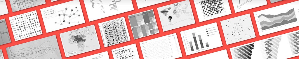 Several sketches of data visualizations created by the team