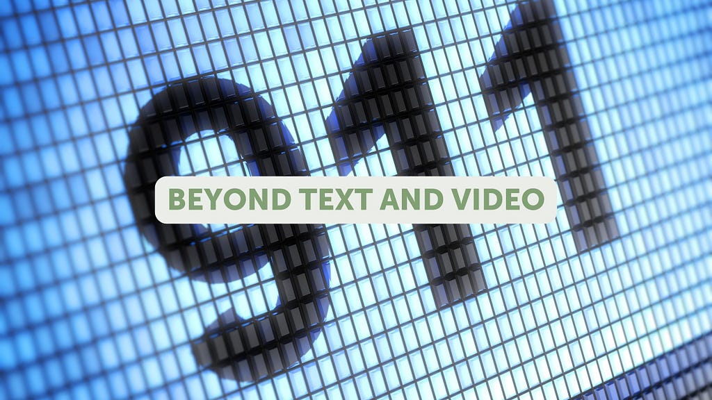 911 on a screen “Beyond Text and Video”