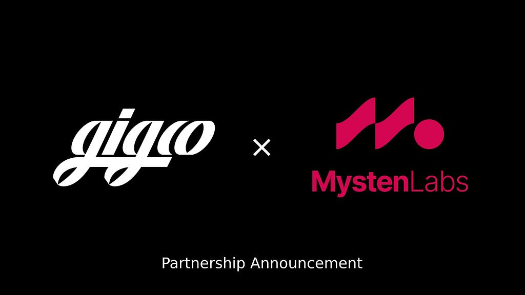 GIGCO and Mysten Labs Announce Strategic Partnership
