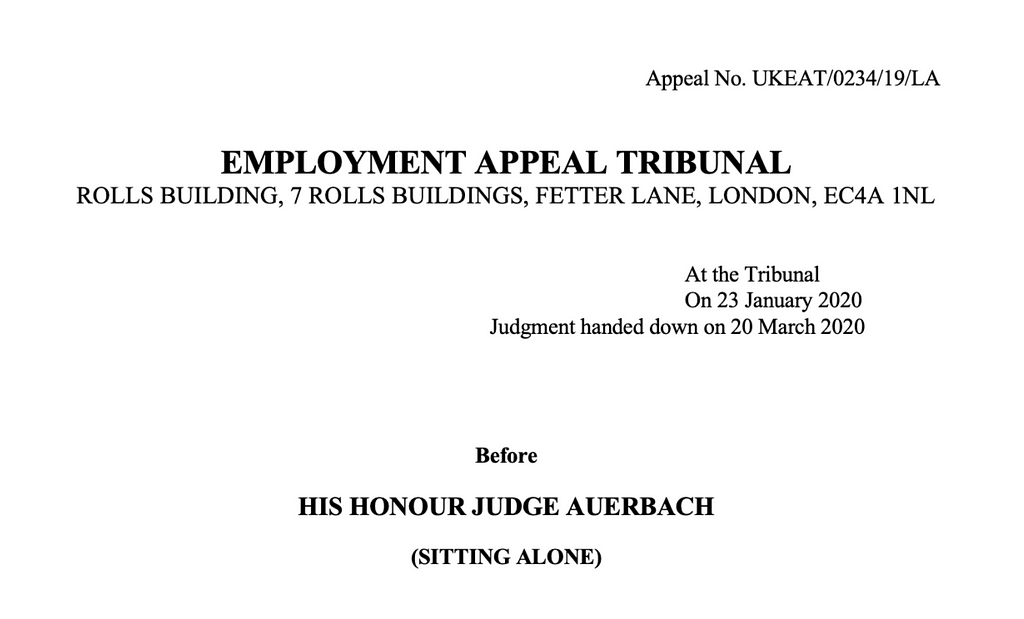 UK employment tribunal