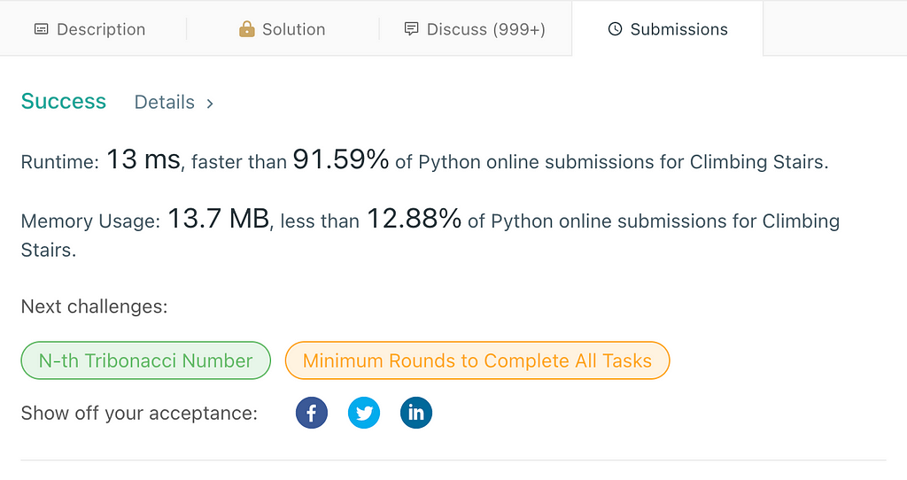 Solving Leetcode-Climbing Stairs With Python | LaptrinhX
