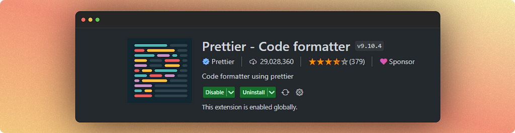 Prettier — vs code