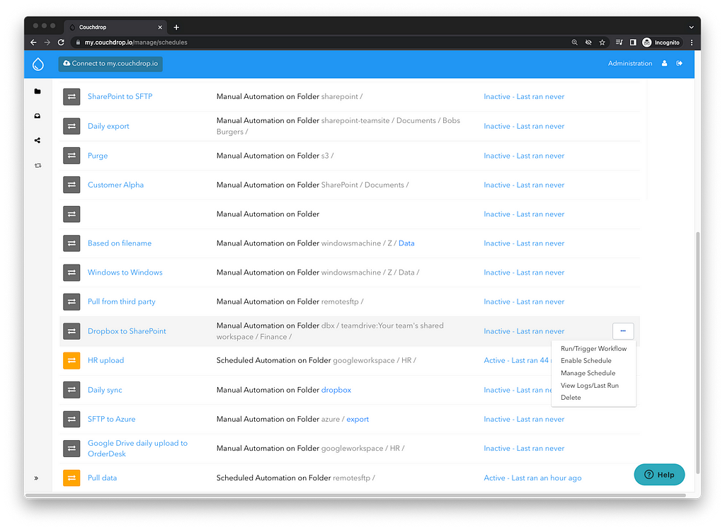 cloud file automation