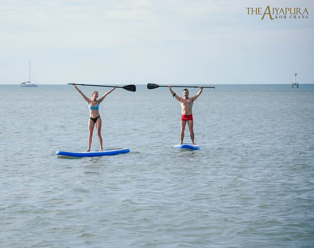 Kayak and Stand Up Paddle Boards are available to guests at the resort for FREE.