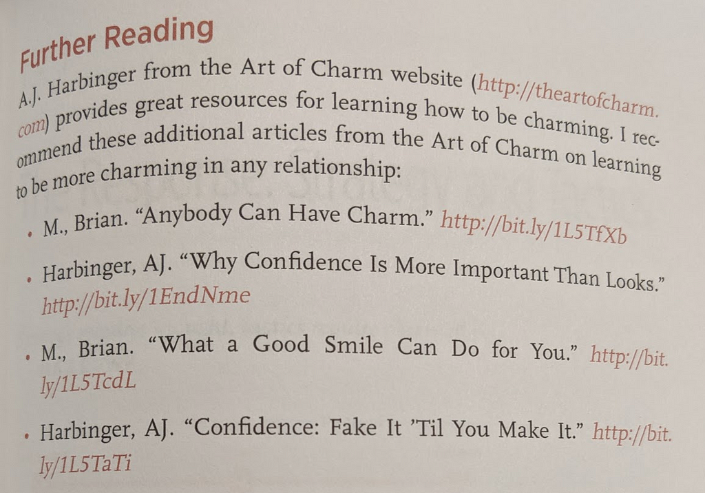 Further reading from Greever’s book including recommendations such as “Confidence: Fake it Til You Make It”