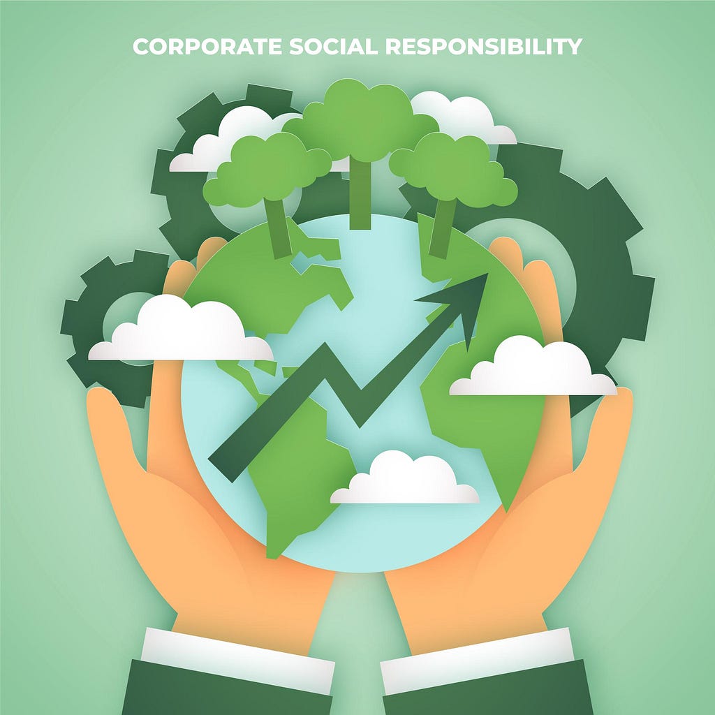 An artwork representing Corporate Social Responsibility