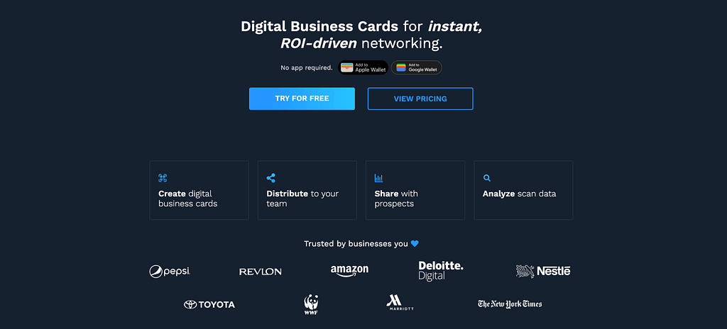Best Digital Business Card Solution — Beaconstac