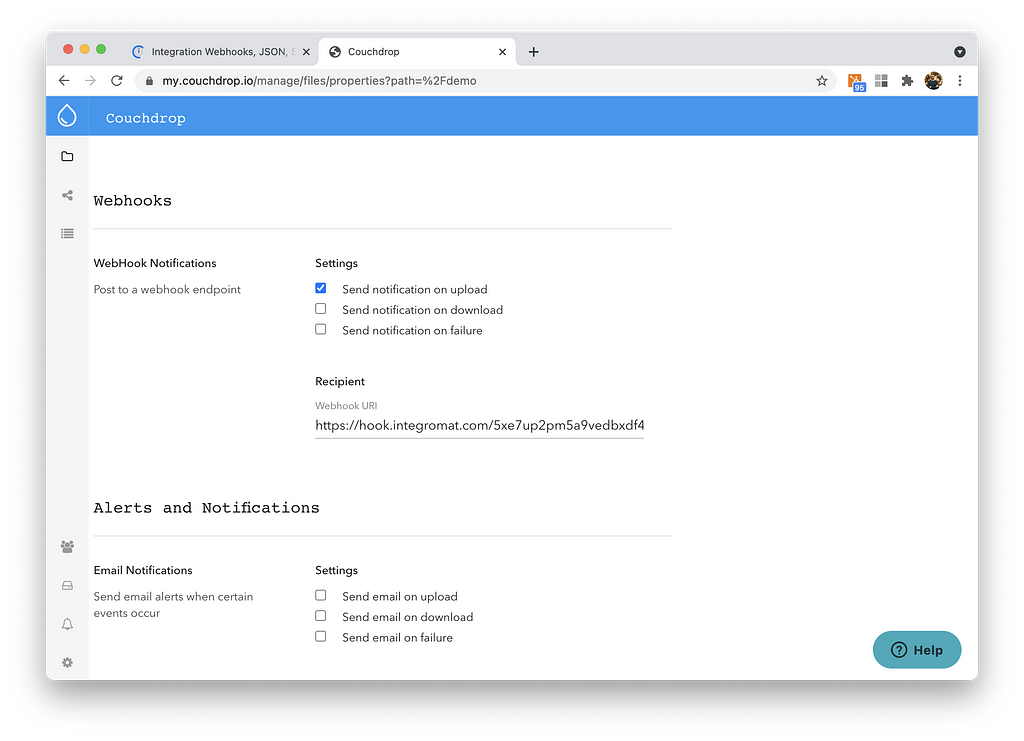 integromat SFTP extract, transform, load