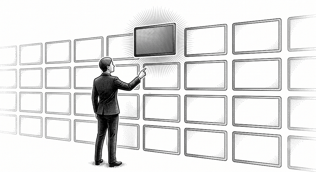When a thousand plausible options are free, the work is knowing which one deserves to exist.
