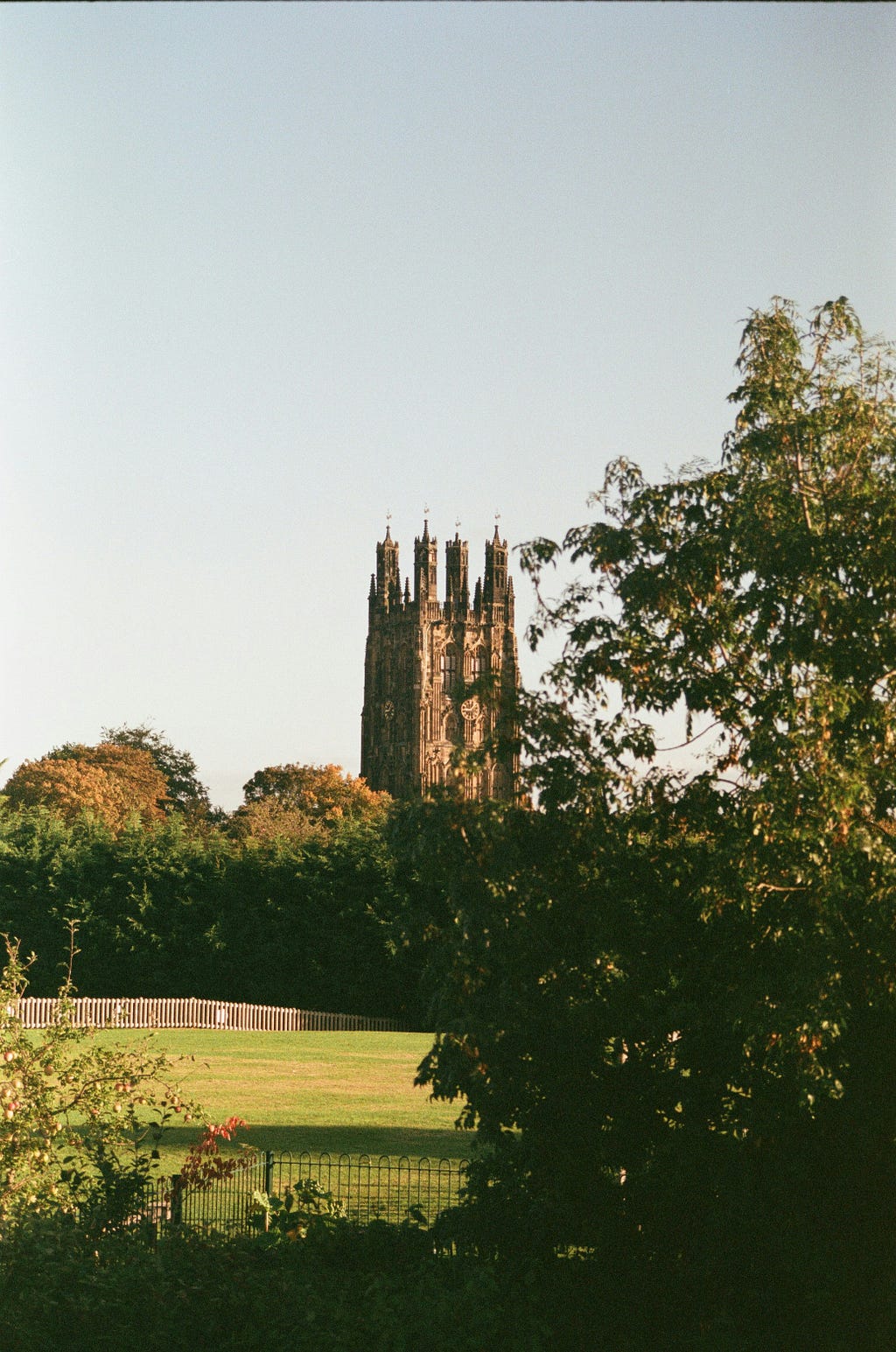 Photo of the St Giles Church in the Wrexham City skyline in New South Wales
