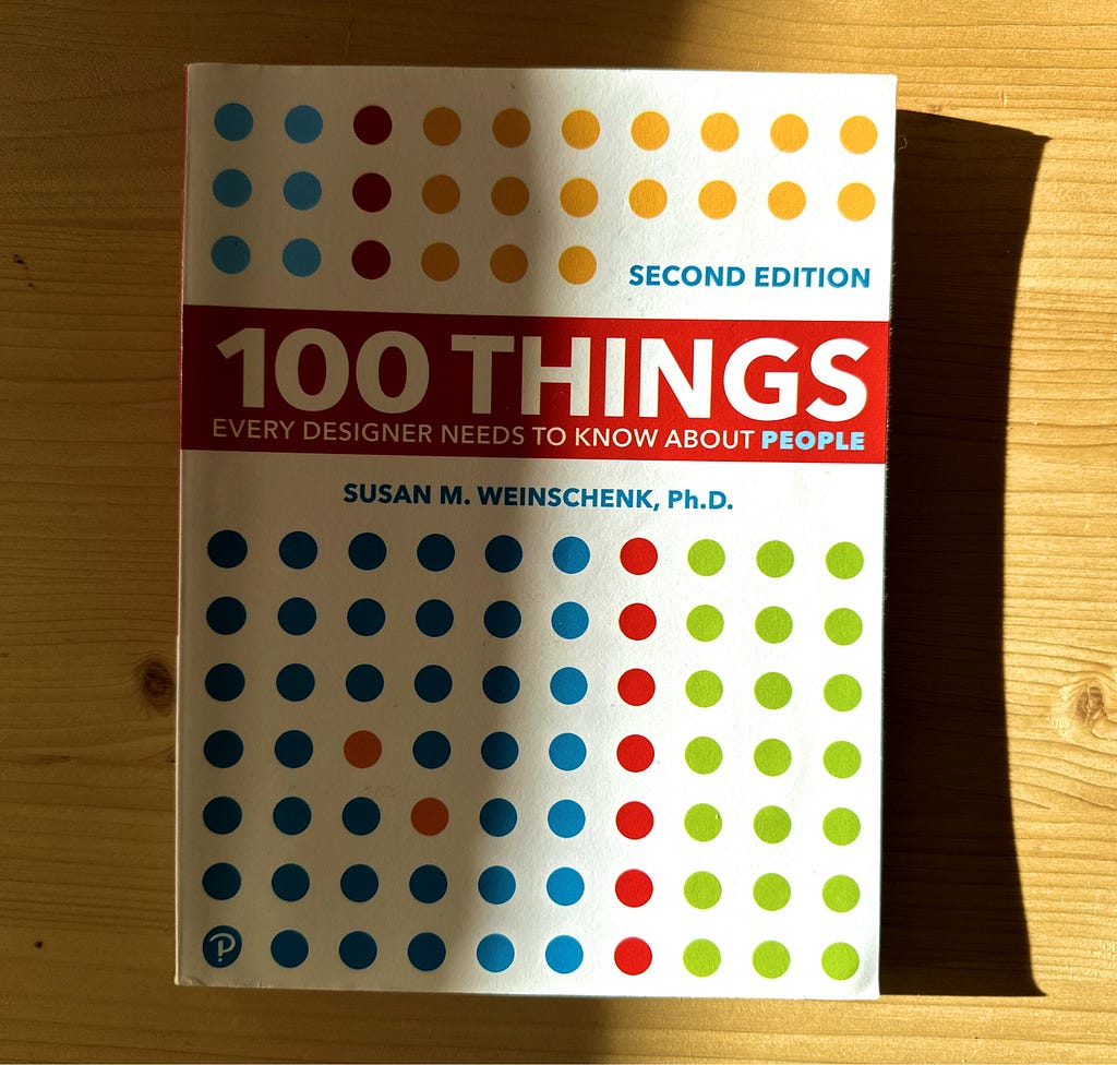 The book “100 Things every designer should know about people”