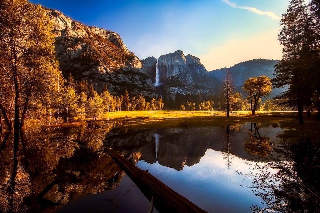 Yosemite Falls from Swinging Bridge-Photo by Pixabay