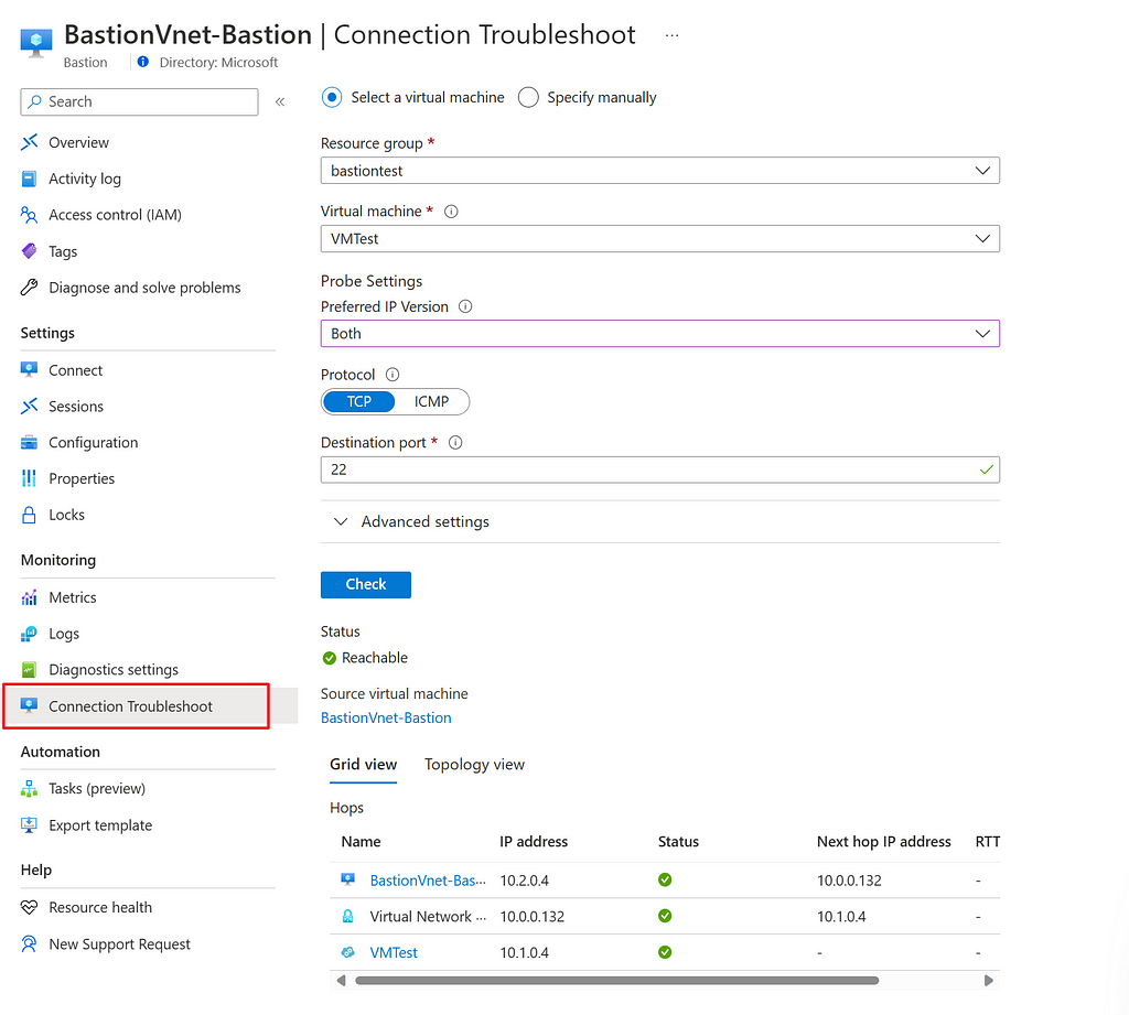 Securing VM connectivity Using Azure Bastion and Secure Hub Virtual WAN ...