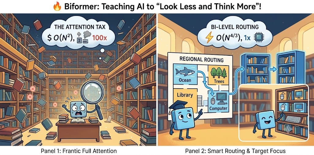 BiFormer Reshapes Visual Attention with “Bi-Level Routing”: Shaking Up SOTA at Lower…