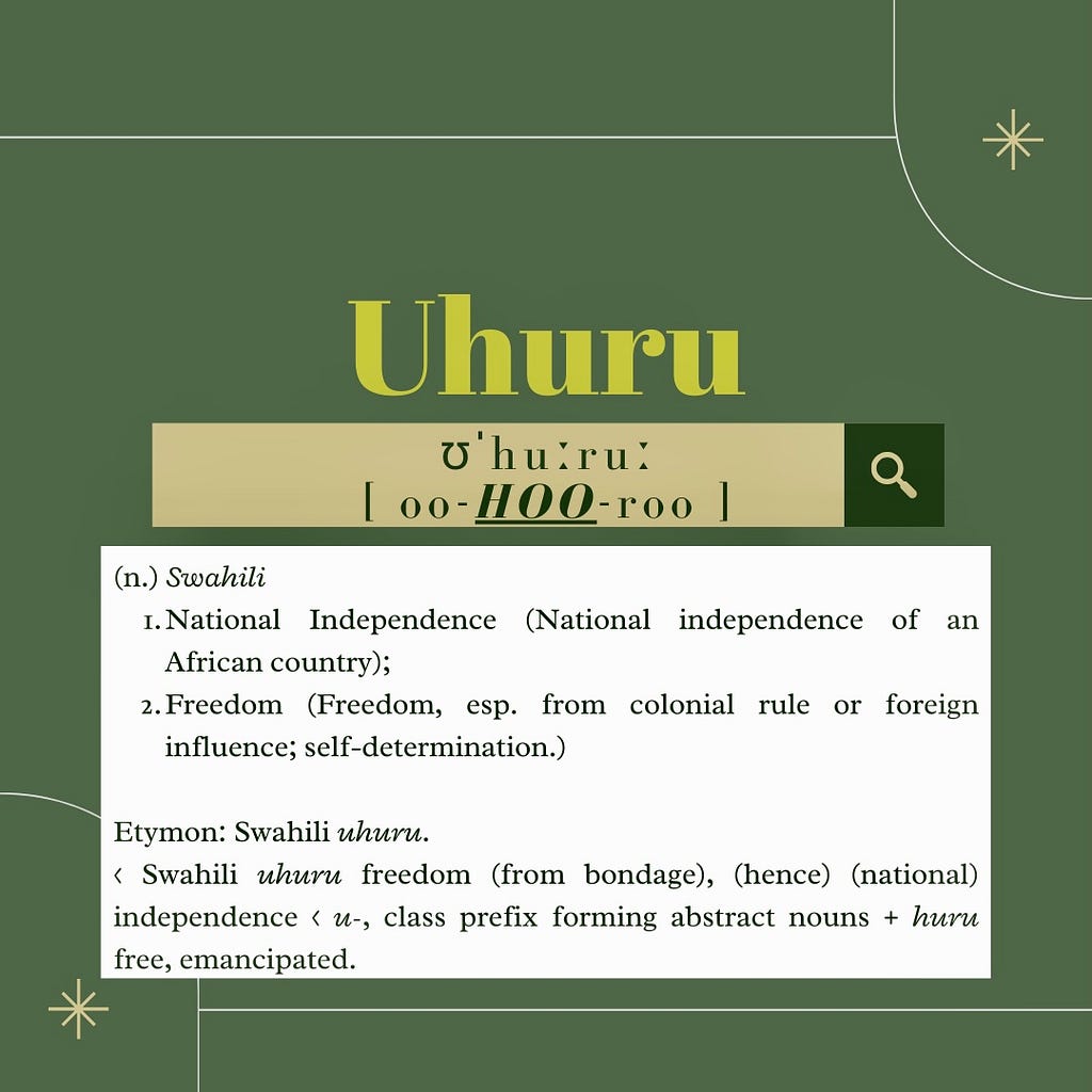 Uhuru — Freedom | Elijah Eros