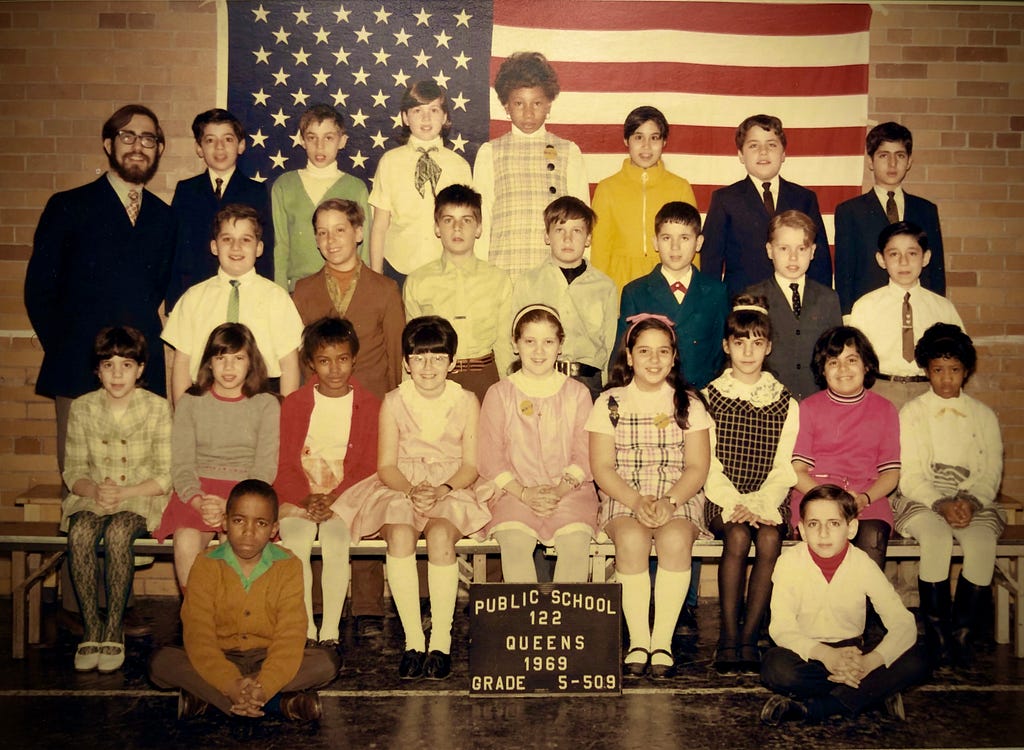 Mr. Baraz’s fifth grade class, 1968–1969.