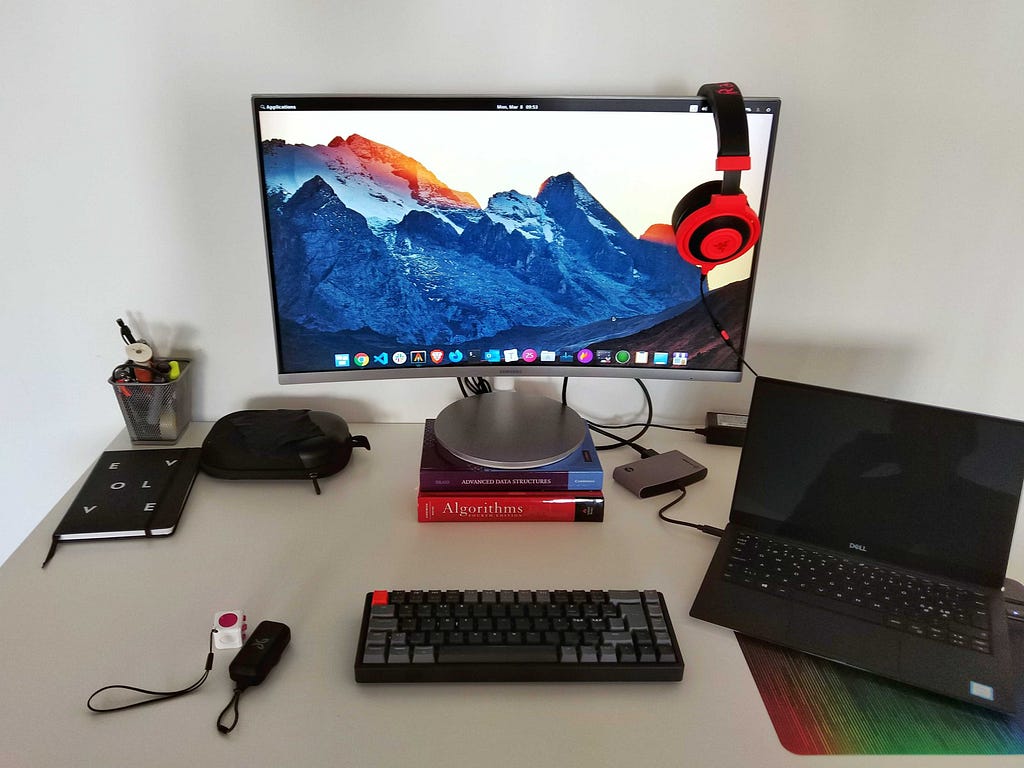 My working from home setup for 2021