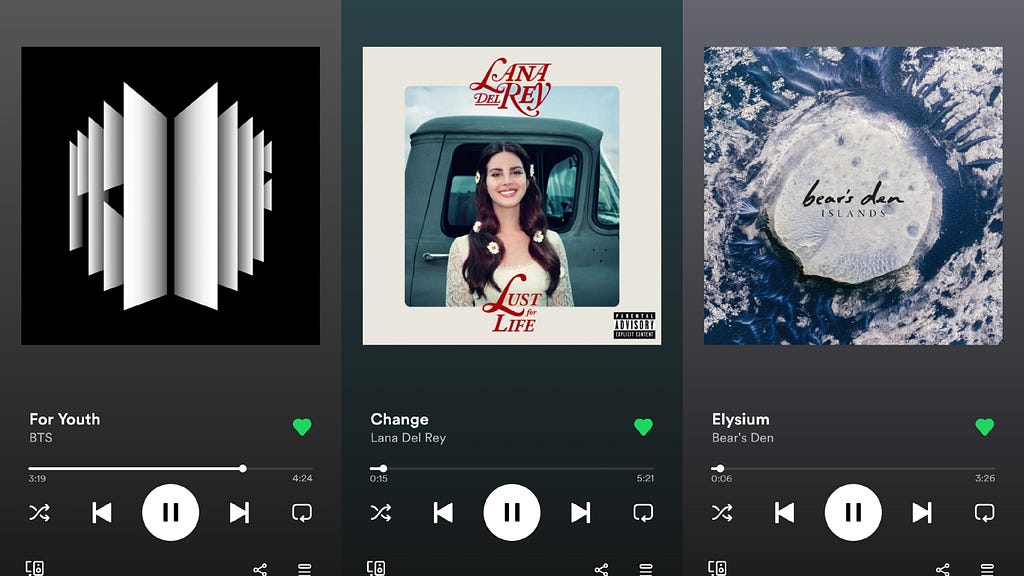 Songs that she loved for June: For Youth by BTS; Change by Lana Del Rey; and Elysium by Bear’s Den.
