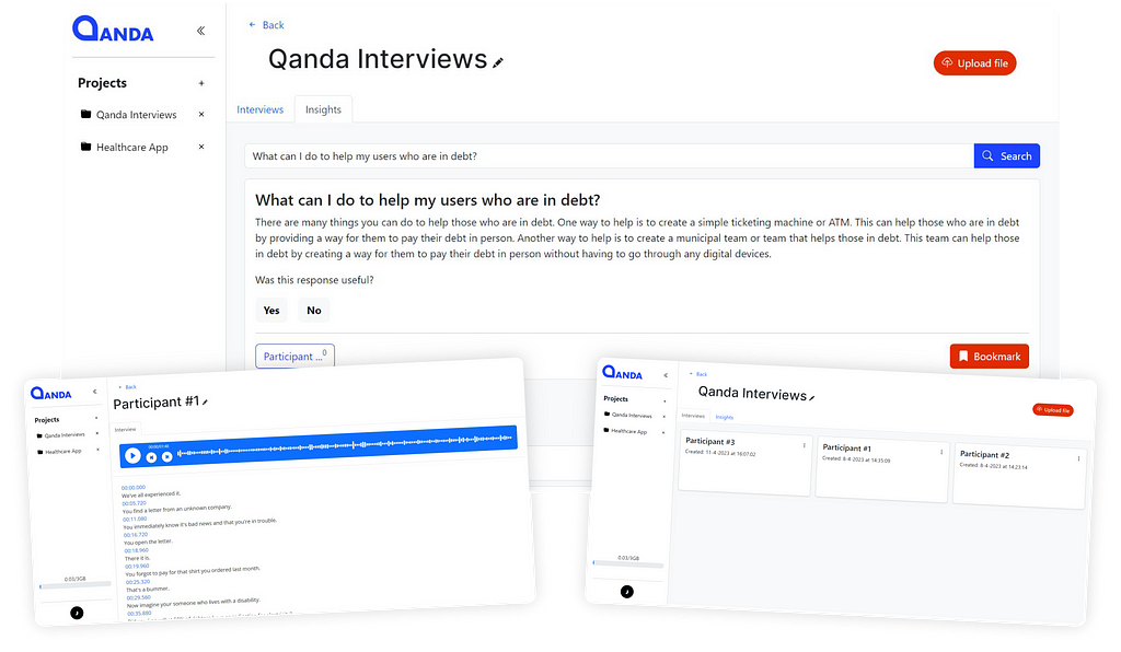Qanda offers a quick way to find insights from research